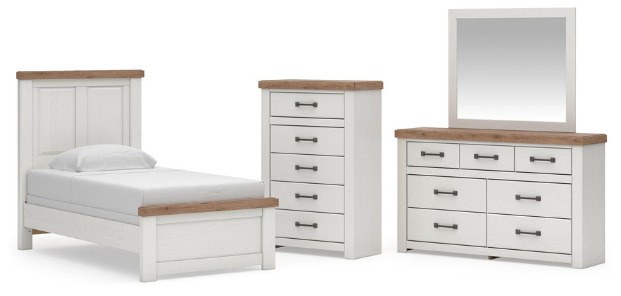 Savonport Panel Bed, Dresser, Mirror and Chest