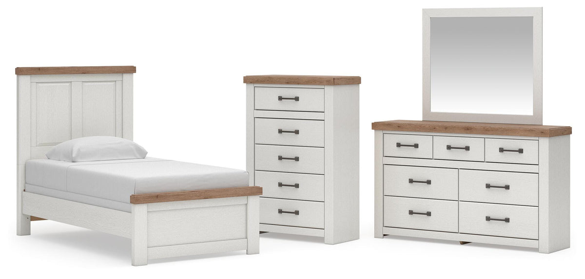 Savonport Panel Bed, Dresser, Mirror and Chest
