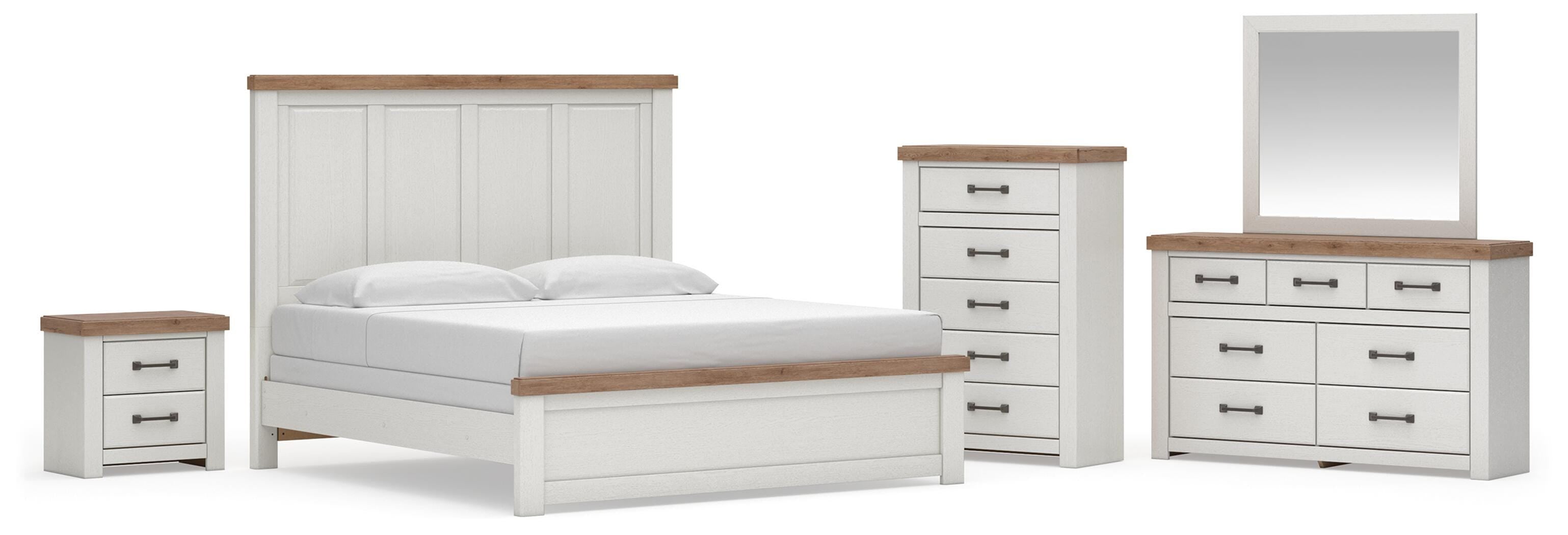 Savonport Panel Bed, Dresser, Mirror, Chest and Nightstand
