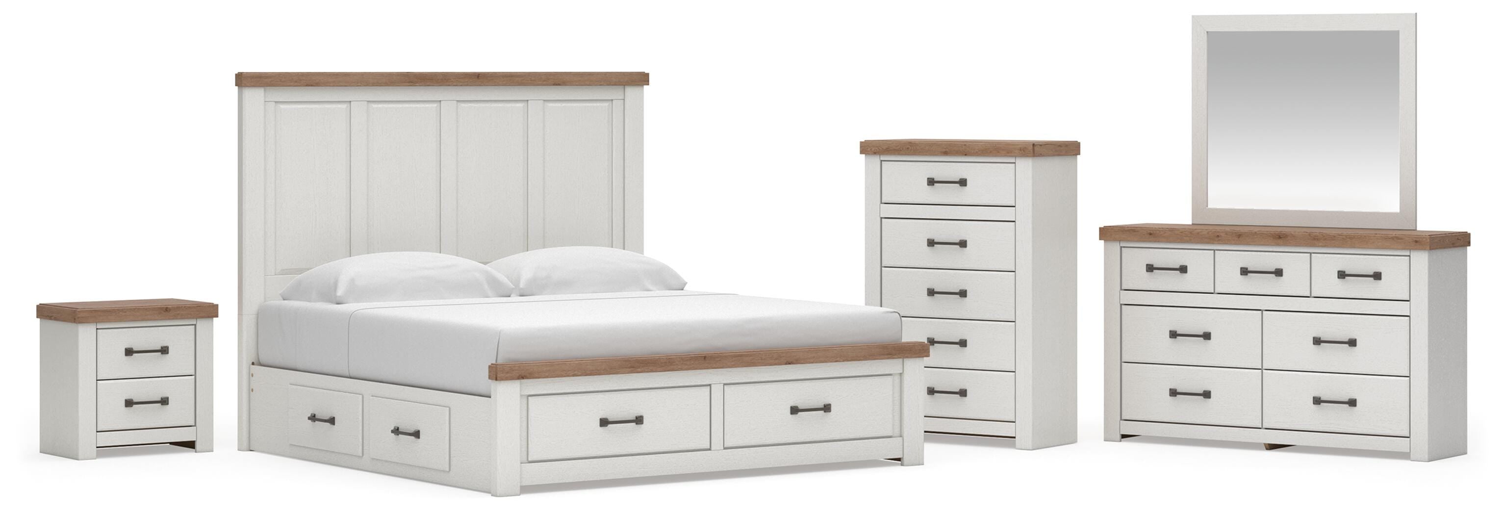 Savonport Panel Storage Bed, Dresser, Mirror, Chest and Nightstand