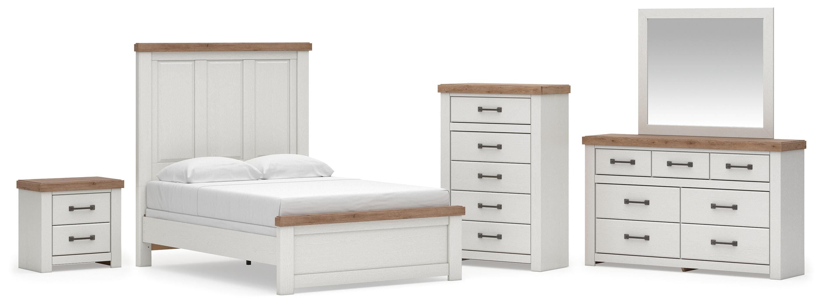 Savonport Panel Bed, Dresser, Mirror, Chest and Nightstand