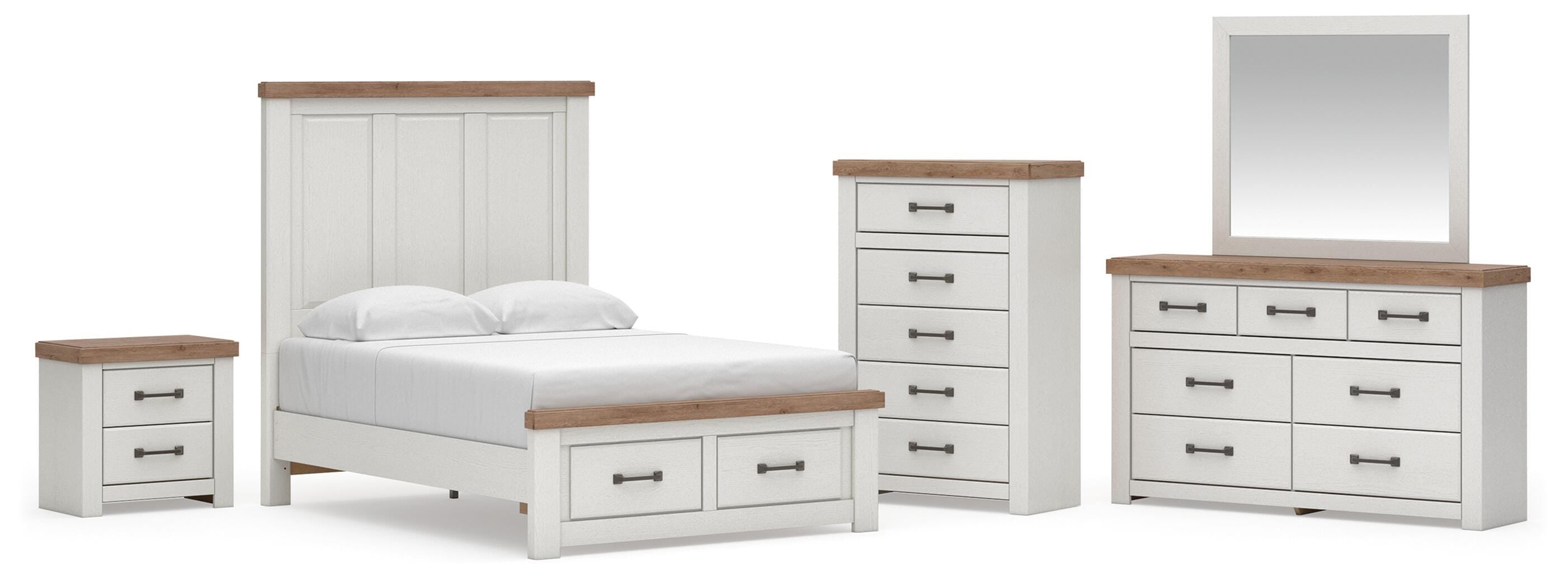 Savonport Panel Storage Bed, Dresser, Mirror, Chest and Nightstand
