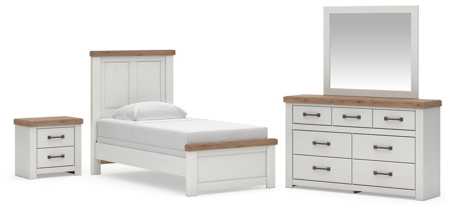 Savonport Panel Bed. Dresser, Mirror and Nightstand