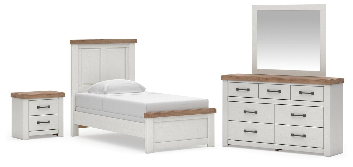Savonport Panel Bed. Dresser, Mirror and Nightstand
