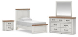 Savonport Panel Bed. Dresser, Mirror and Nightstand