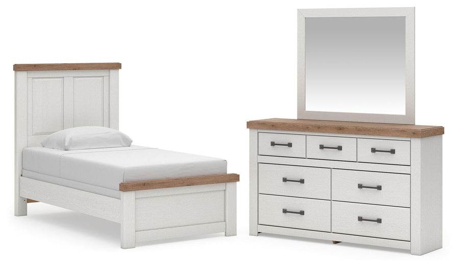 Savonport Panel Bed, Dresser and Mirror