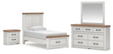 Savonport Panel Storage Bed. Dresser, Mirror and Nightstand