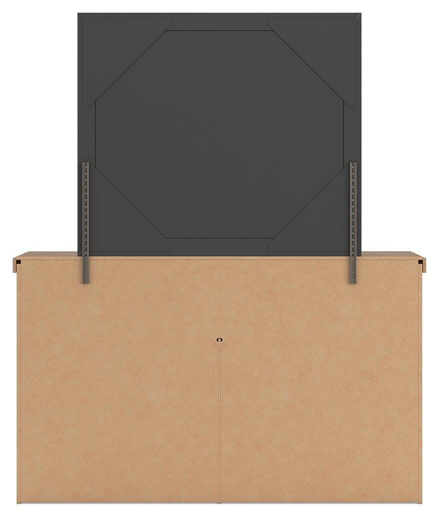 Savonport Panel Storage Bed. Dresser, Mirror and Nightstand