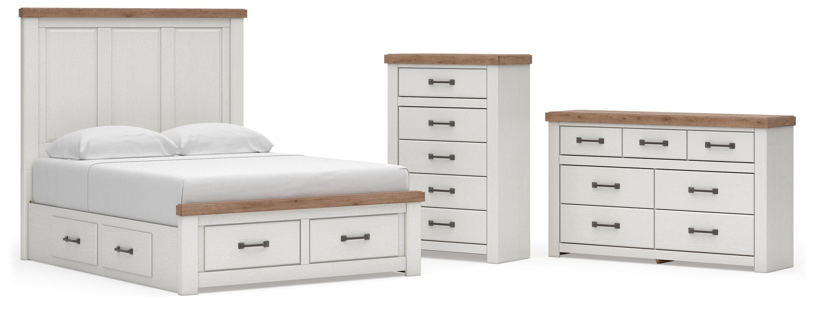 Savonport Panel Storage Bed, Dresser and Chest
