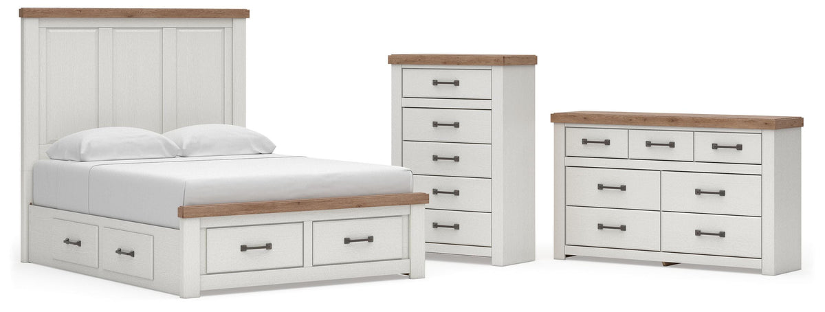 Savonport Panel Storage Bed, Dresser and Chest