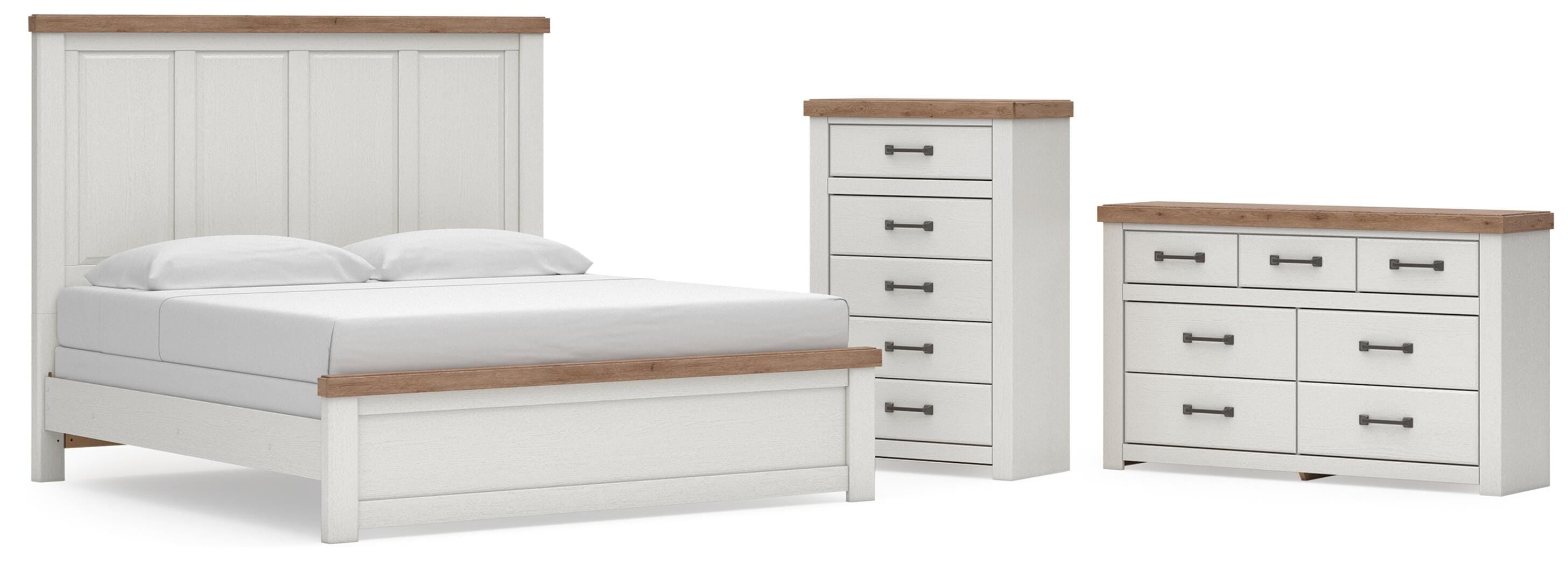 Savonport Panel Bed, Dresser and Chest