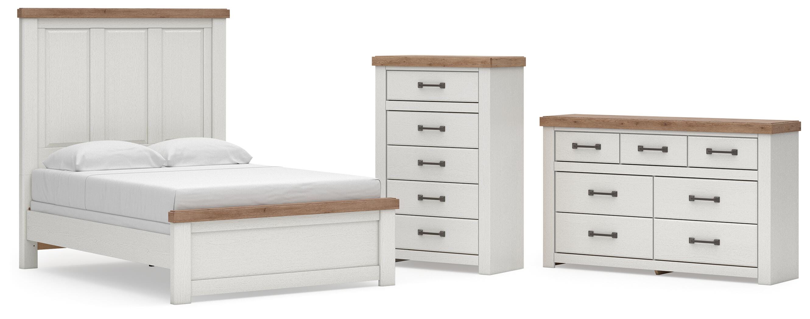 Savonport Panel Bed, Dresser and Chest