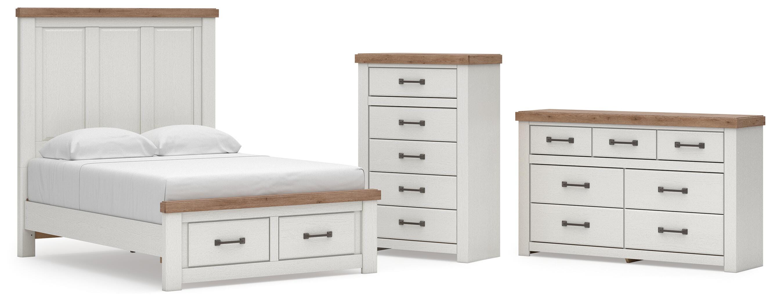 Savonport Panel Storage Bed, Dresser and Chest