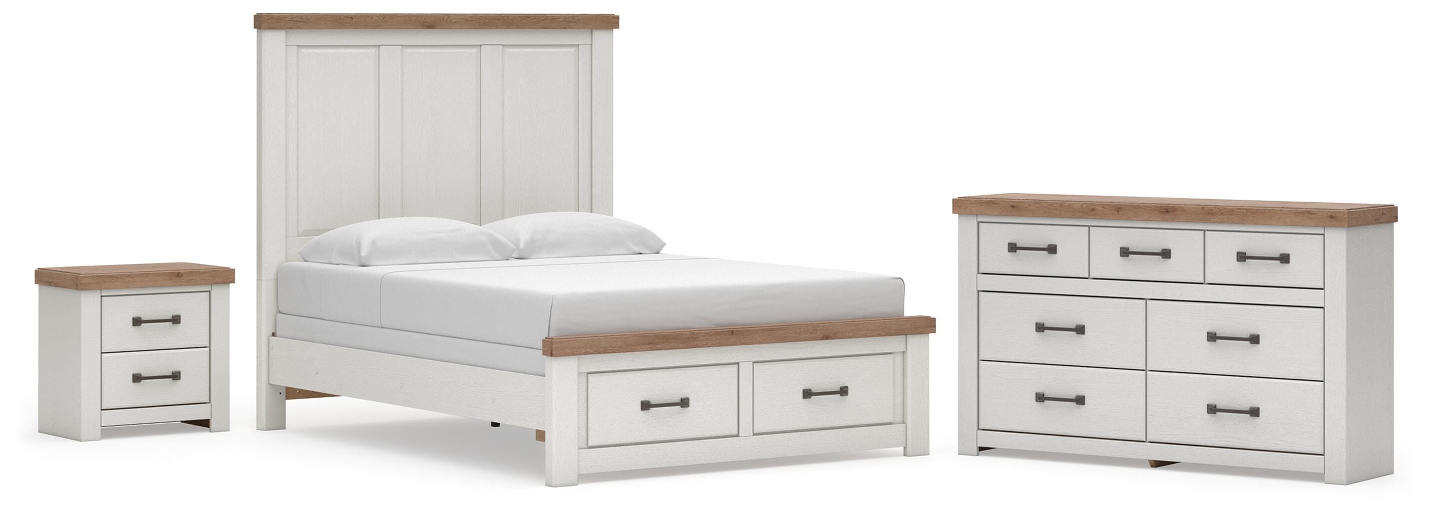 Savonport Panel Storage Bed, Dresser and Nightstand