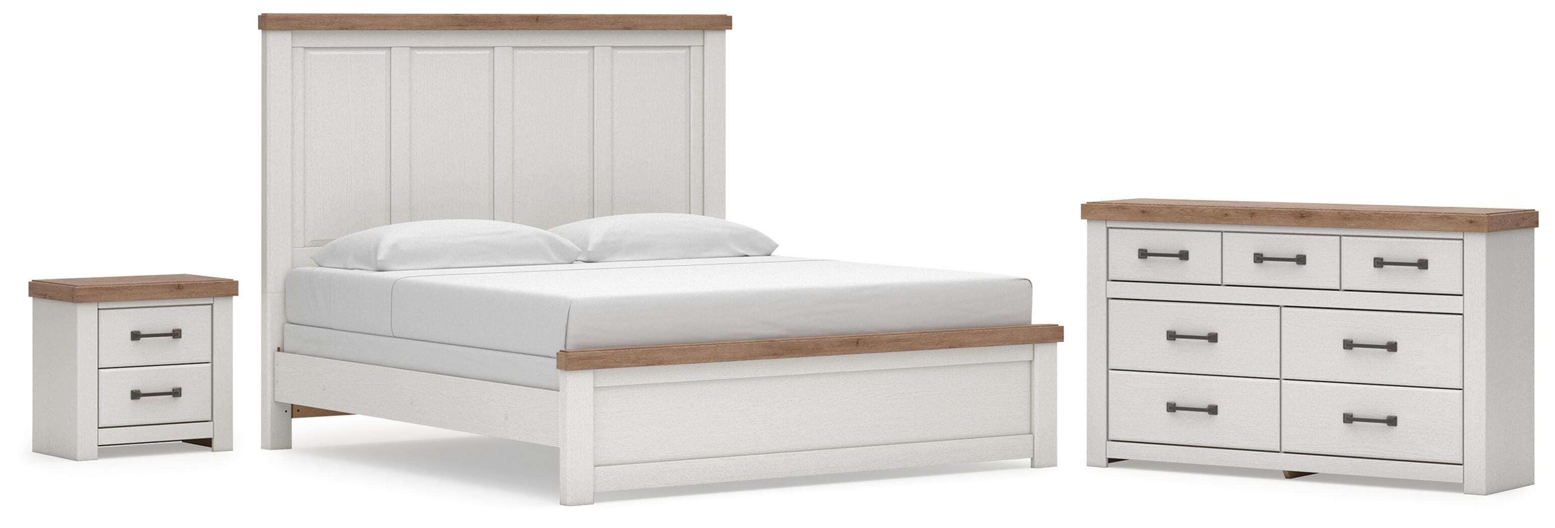 Savonport Panel Bed, Dresser and Nightstand