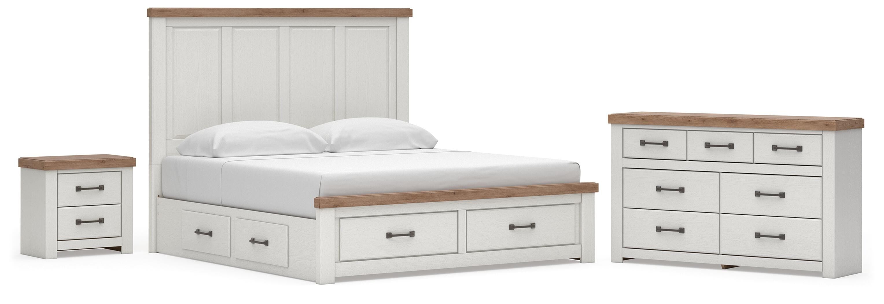 Savonport Panel Storage Bed, Dresser and Nightstand