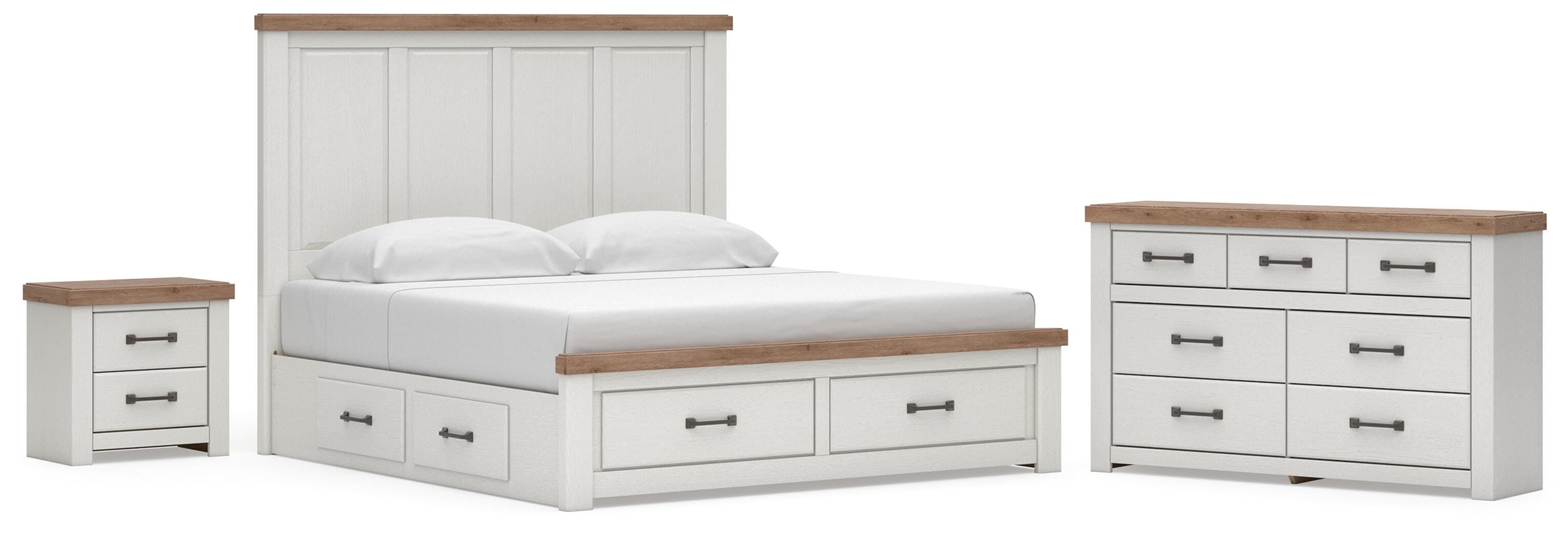 Savonport Panel Storage Bed, Dresser and Nightstand