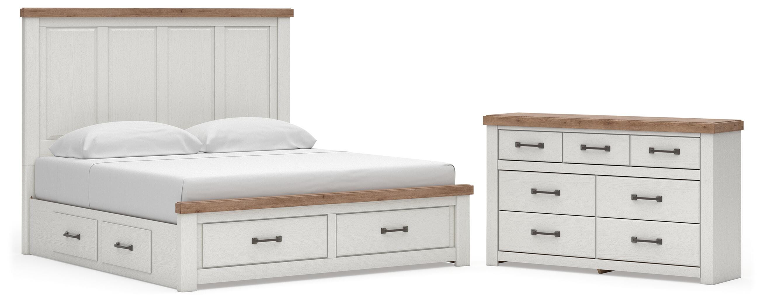 Savonport Panel Storage Bed and Dresser