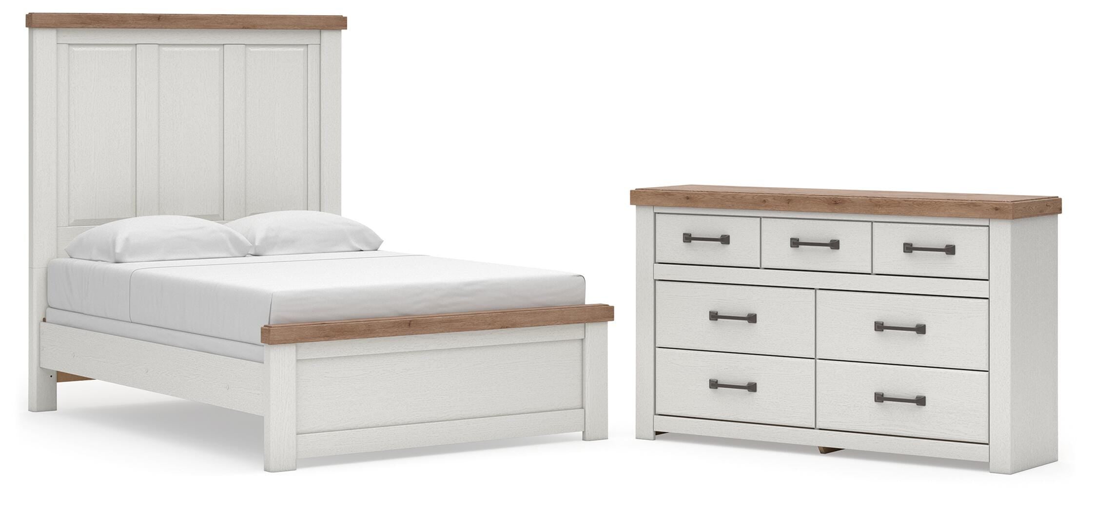 Savonport Panel Bed and Dresser