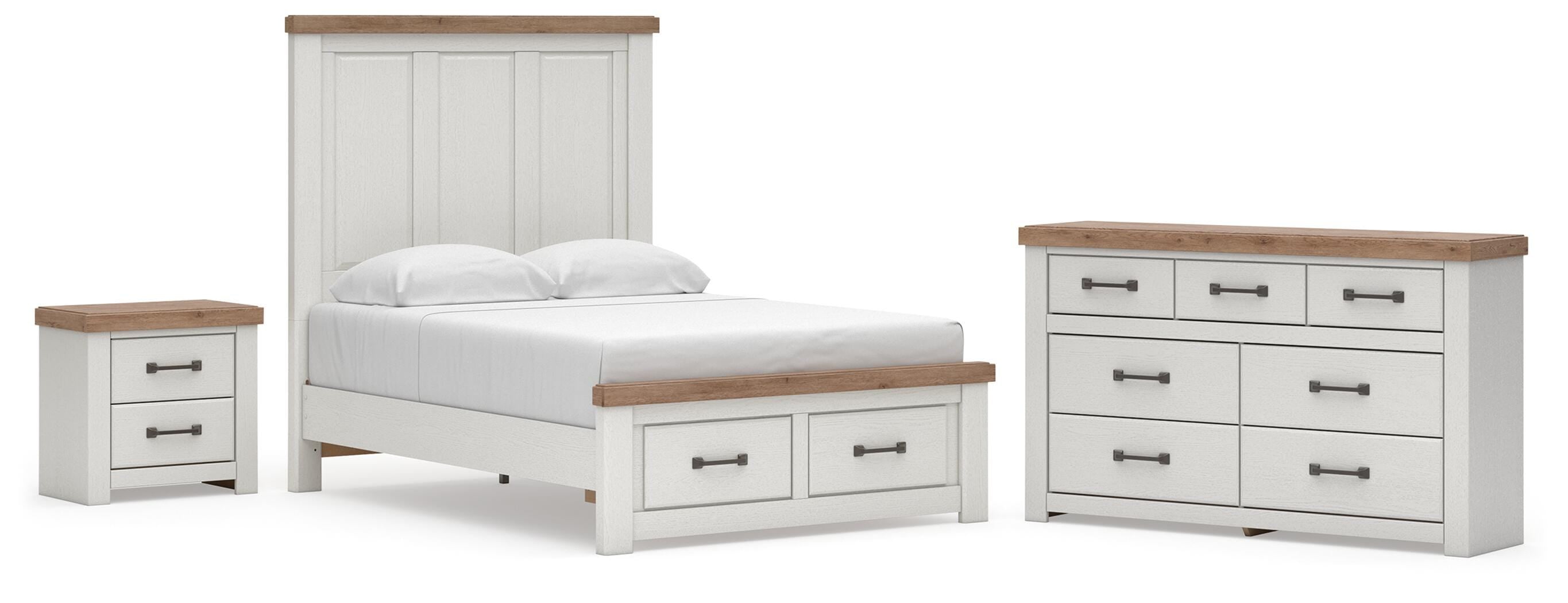 Savonport Panel Storage Bed, Dresser and Nightstand