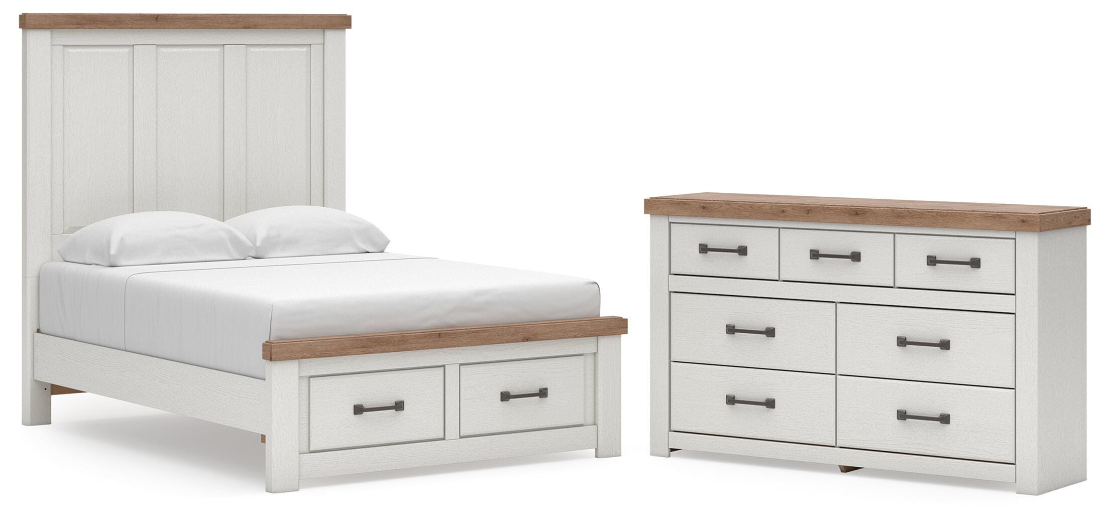 Savonport Panel Storage Bed and Dresser