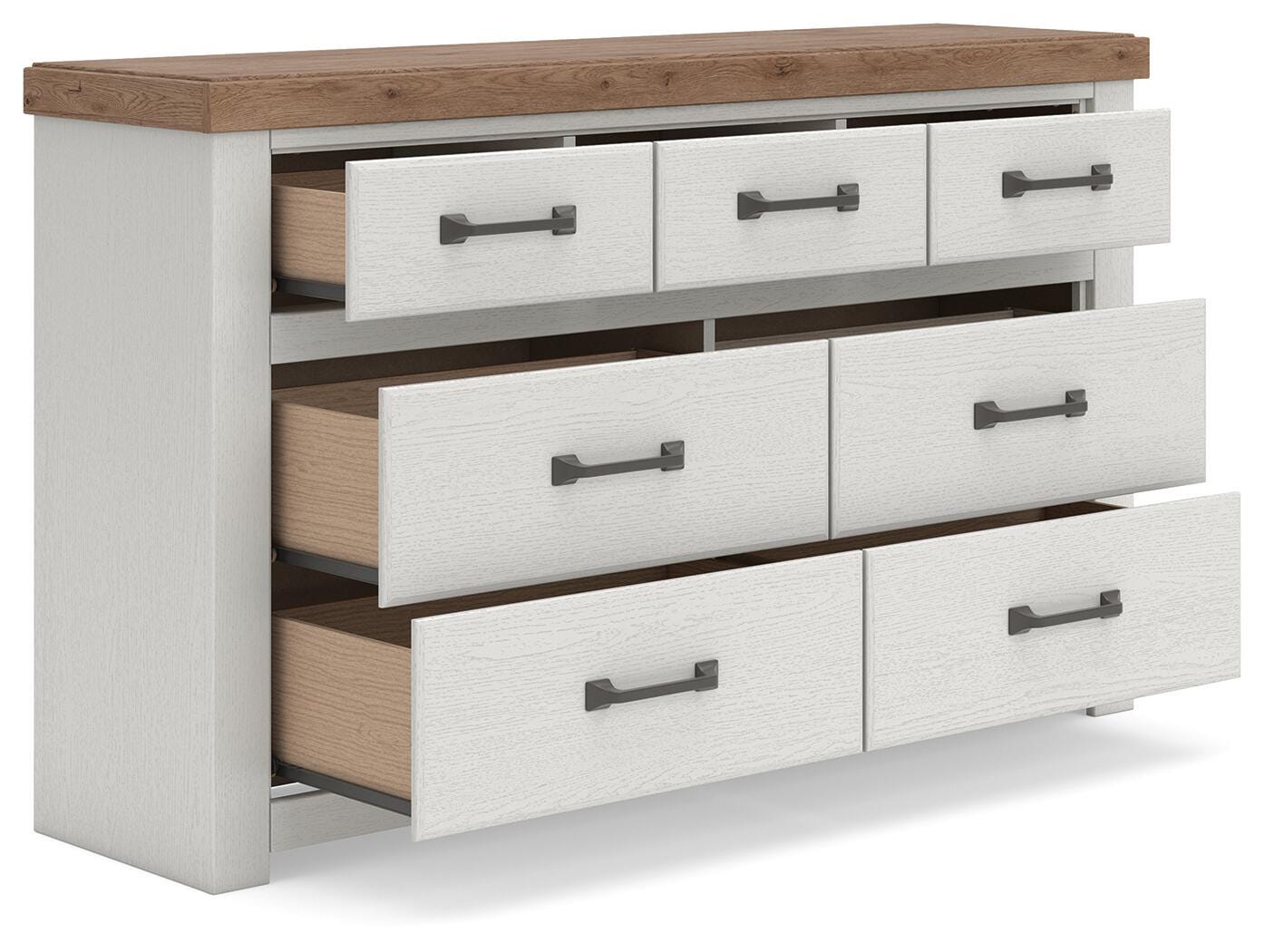 Savonport Panel Bed with Storage, Dresser and Nightstand