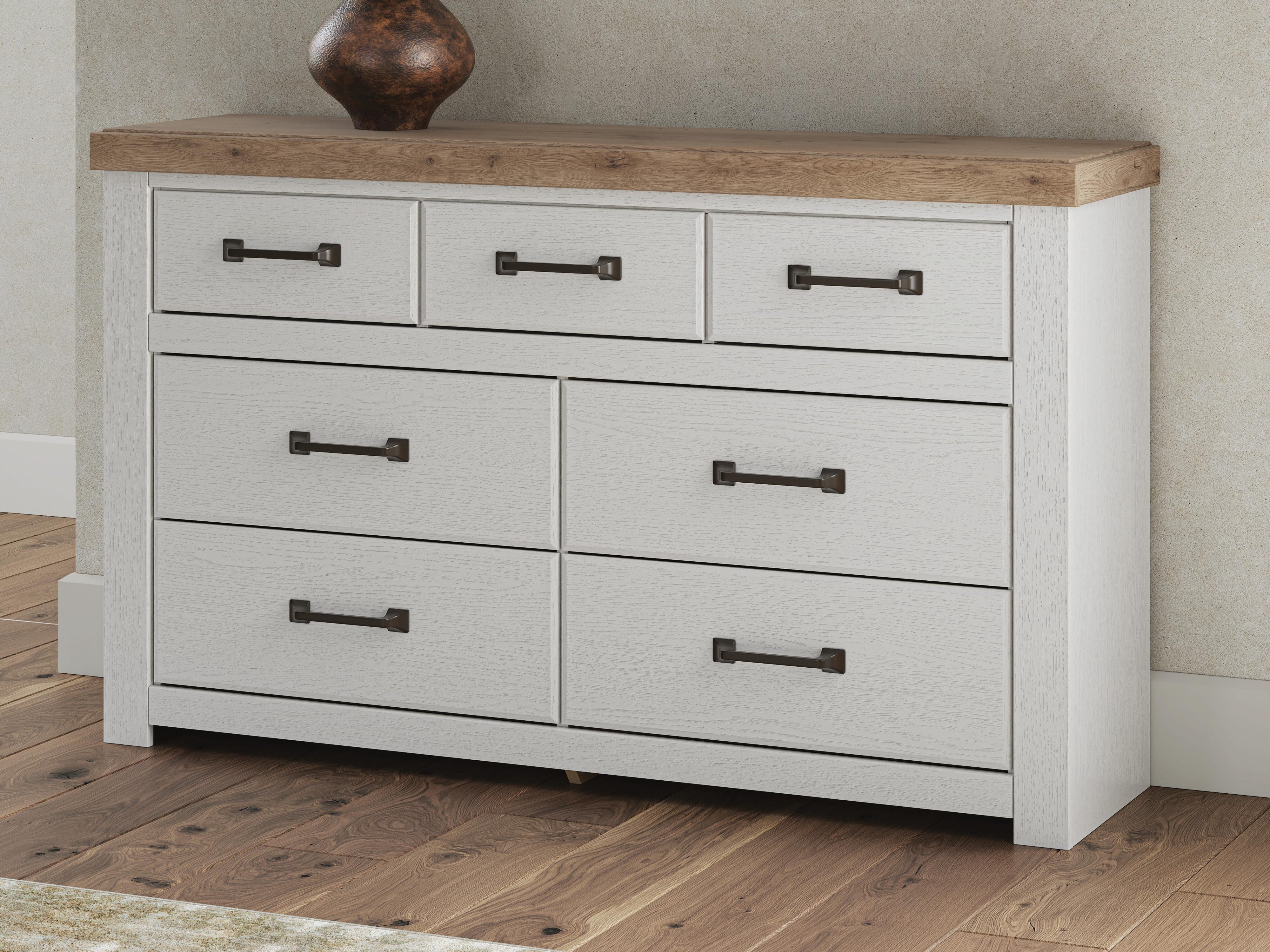 Savonport Panel Bed with Storageand Dresser