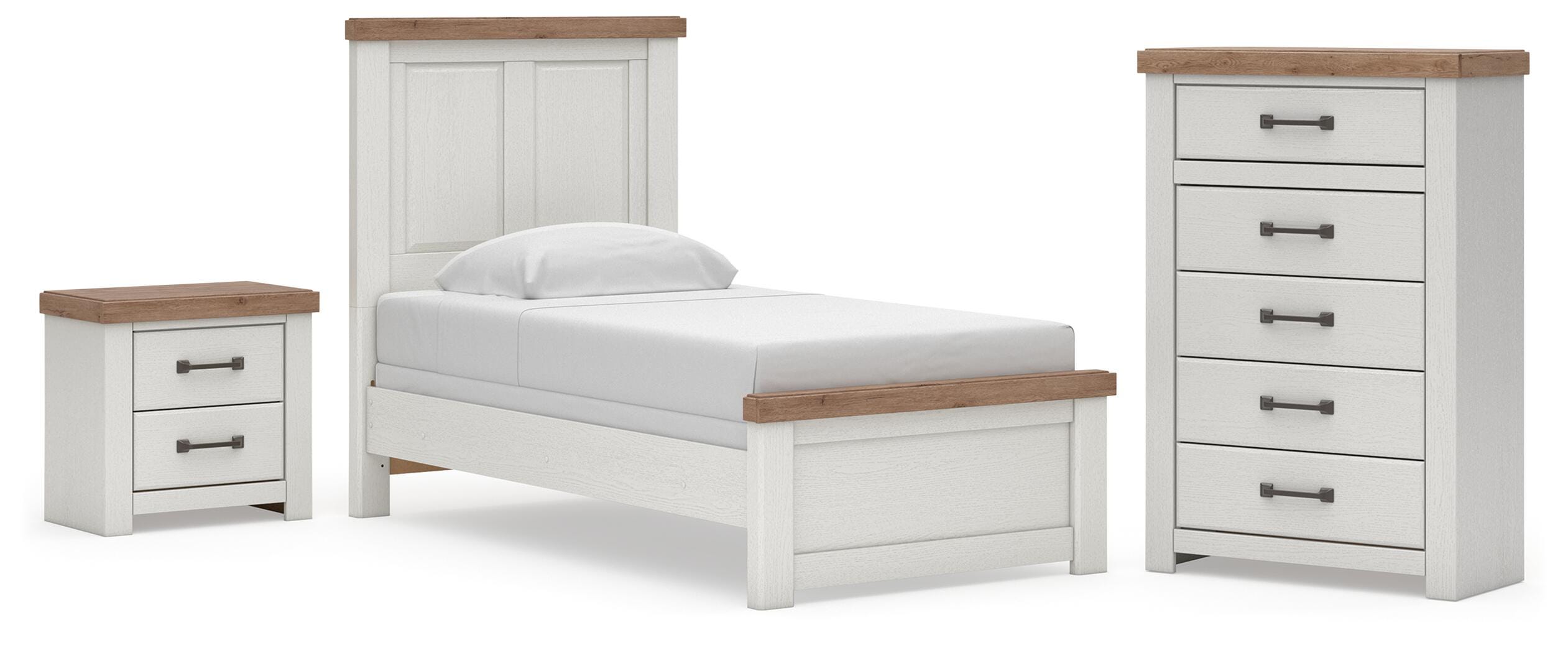 Savonport Panel Bed, Chest and Nightstand