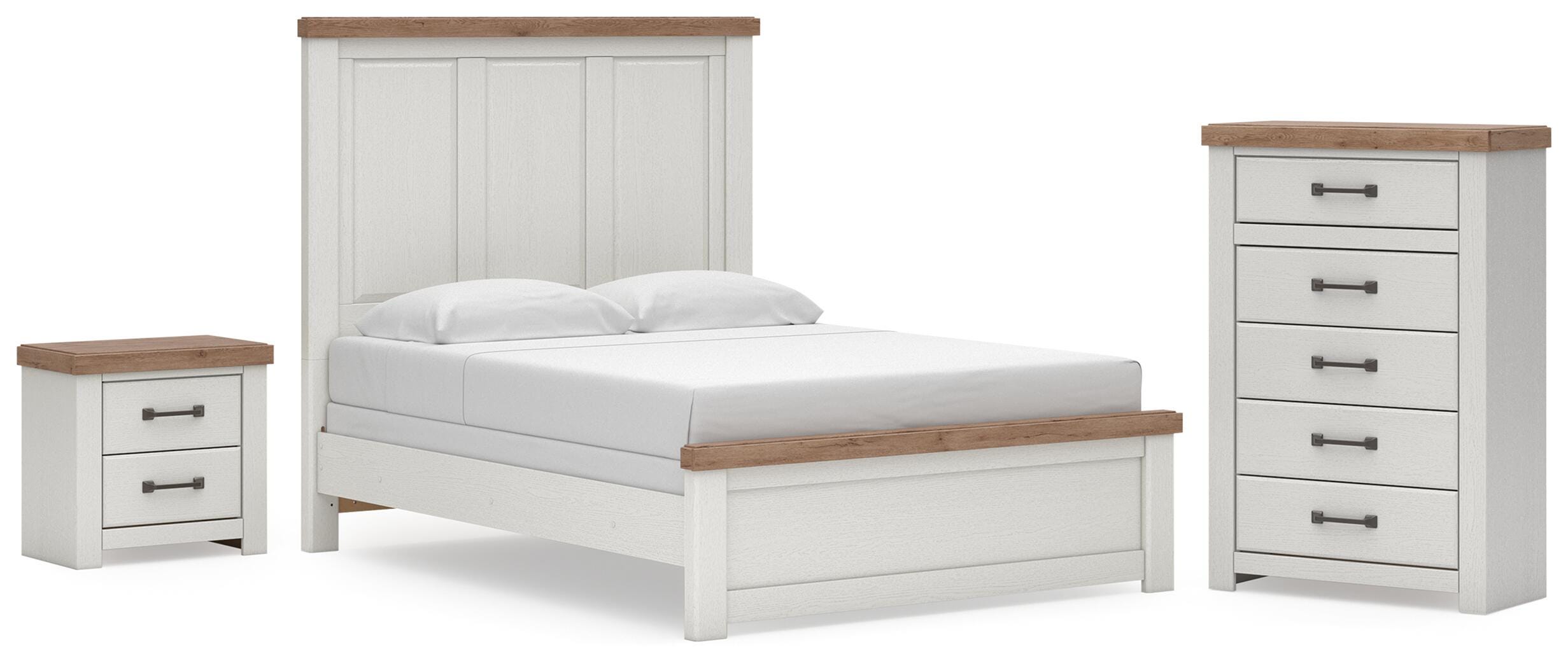 Savonport Panel Bed, Chest and Nightstand