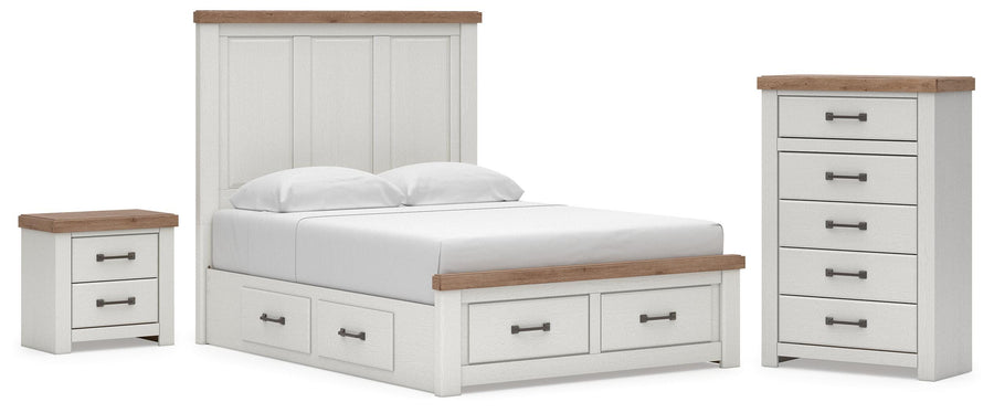 Savonport Panel Storage Bed, Chest and Nightstand