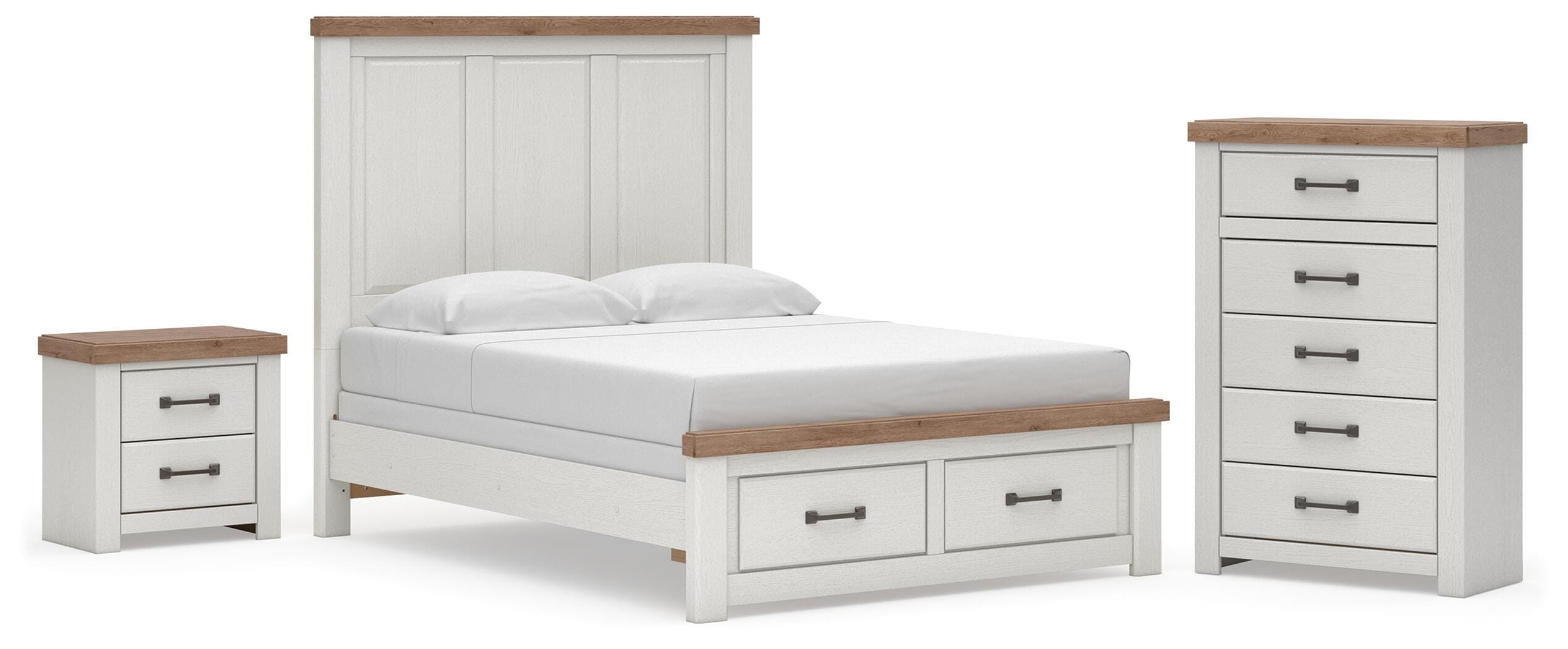 Savonport Panel Storage Bed, Chest and Nightstand