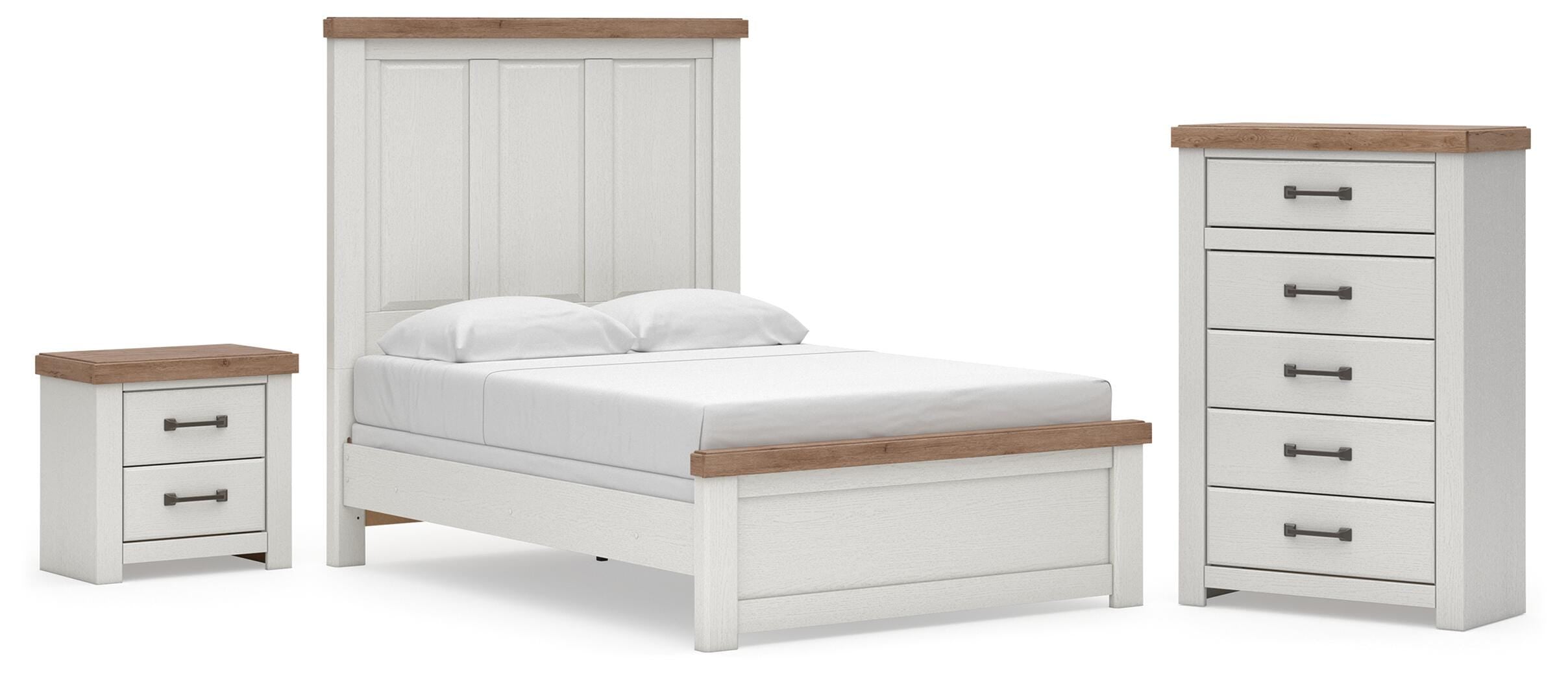 Savonport Panel Bed, Chest and Nightstand