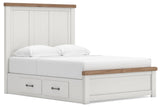 Savonport Panel Bed with Storage, Chest and Nightstand