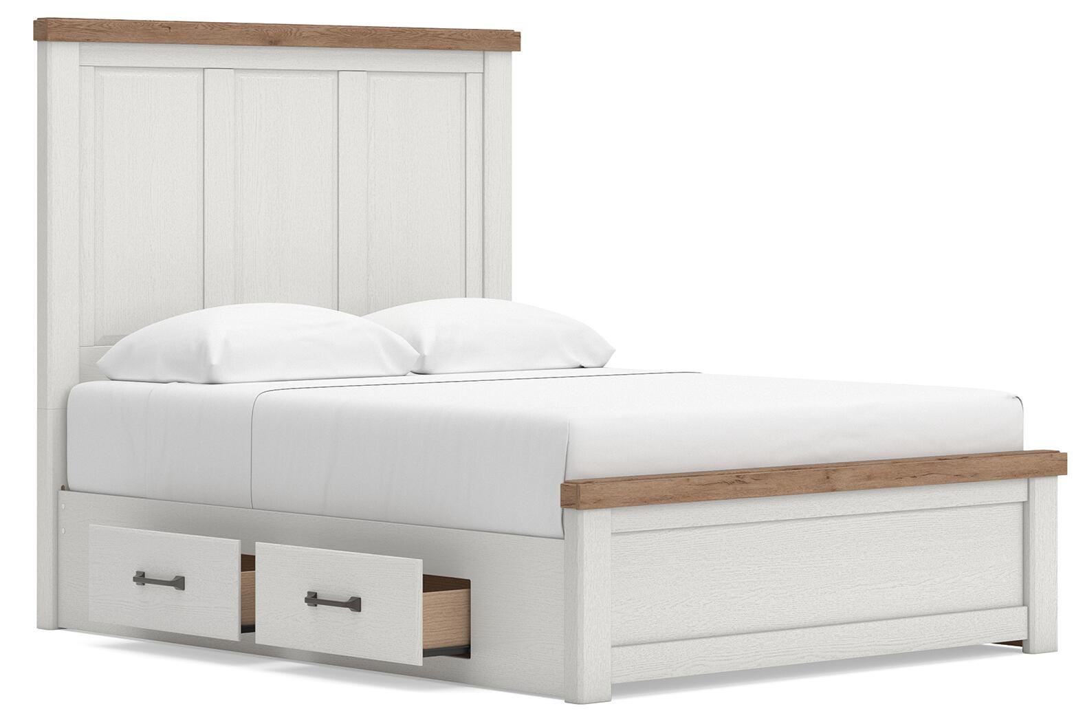 Savonport Panel Bed with Storage, Dresser and Nightstand