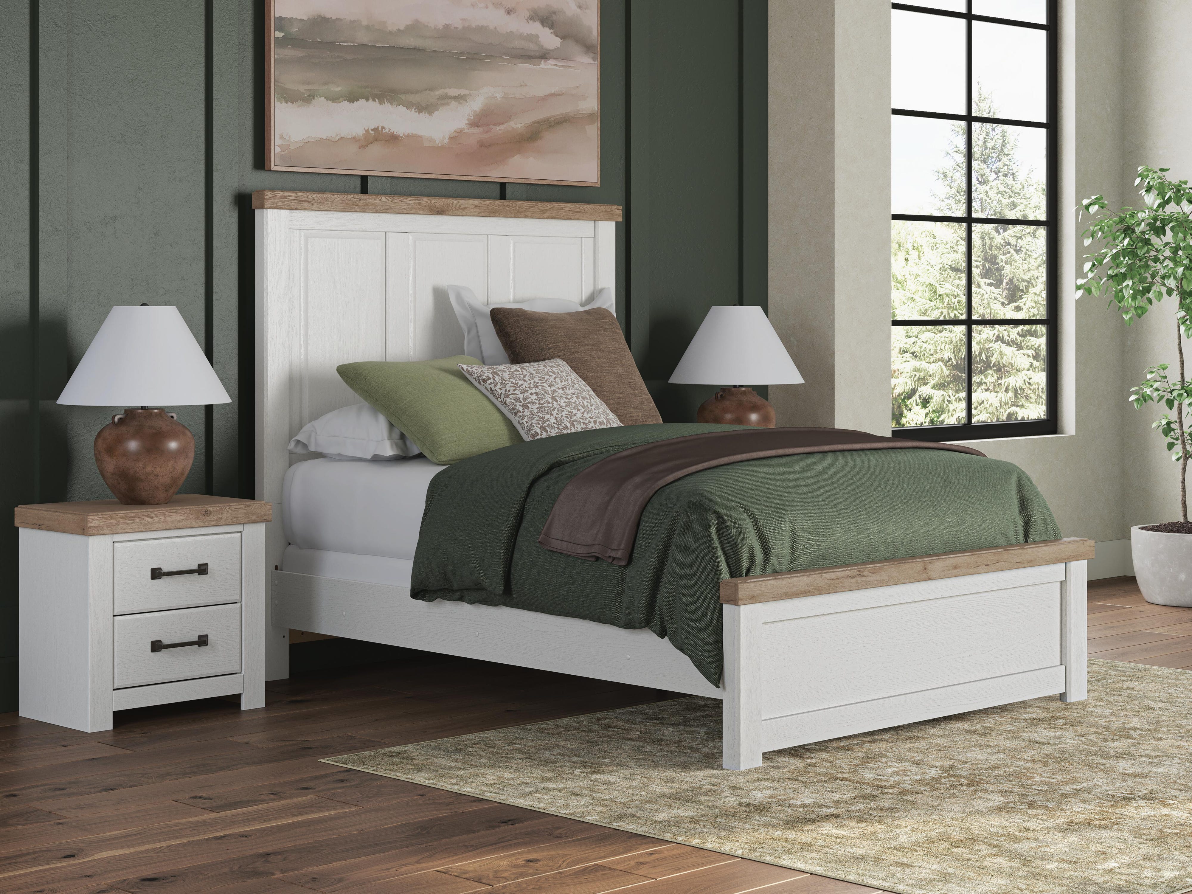 Savonport Panel Bed and Dresser