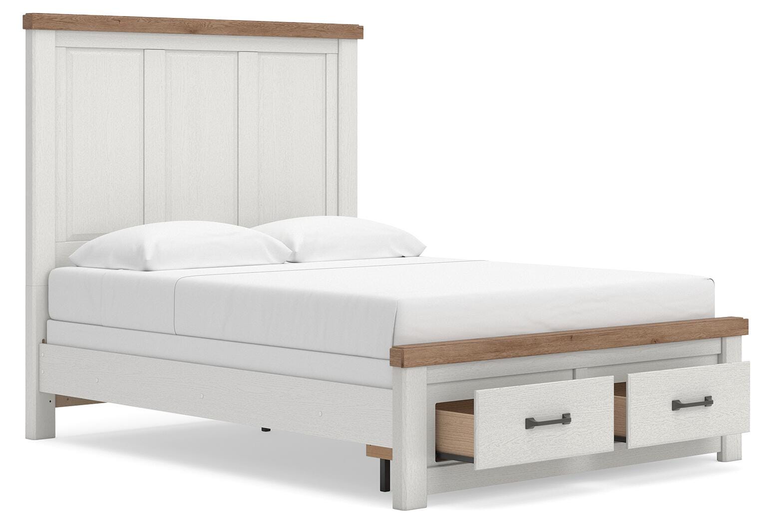 Savonport Panel Storage Bed. Dresser, Mirror and Nightstand