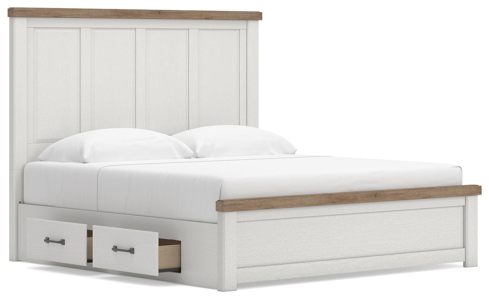 Savonport Panel Bed with Storage, Dresser and Nightstand