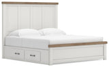 Savonport Panel Bed with Storage. Dresser, Mirror and Nightstand