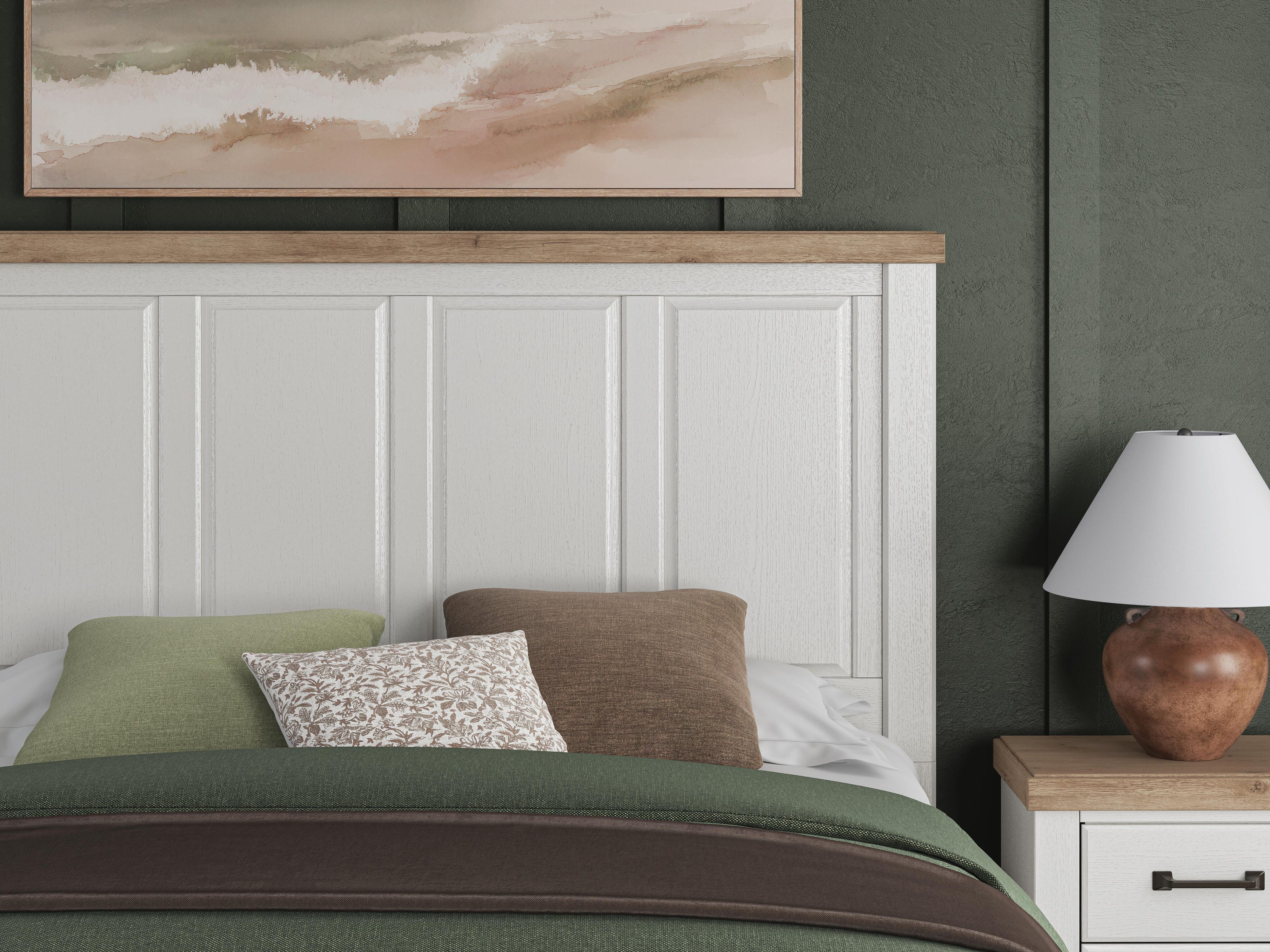 Savonport Panel Bed with Storage, Dresser and Nightstand