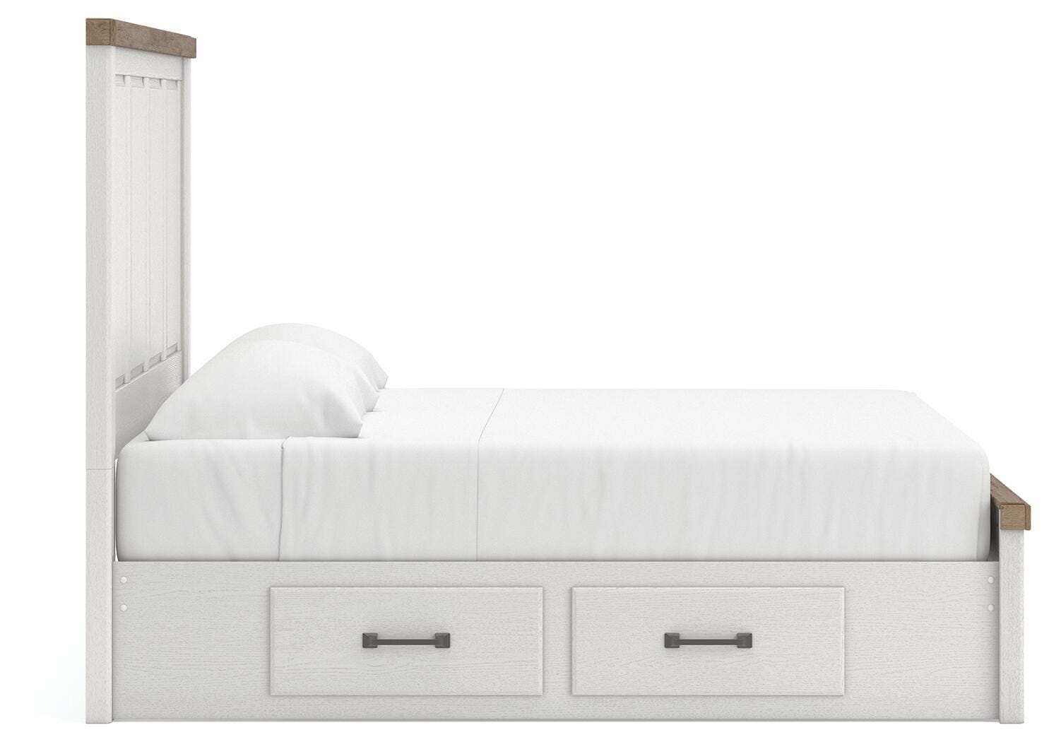 Savonport Panel Bed with Storage, Dresser and Mirror