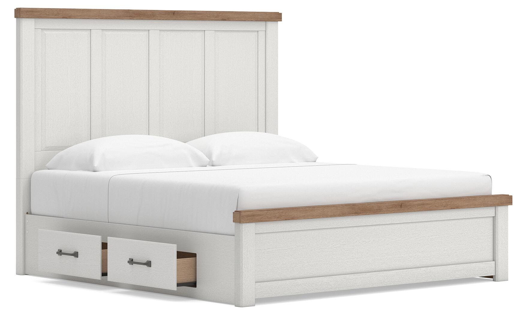 Savonport Panel Bed with Storage, Dresser and Chest
