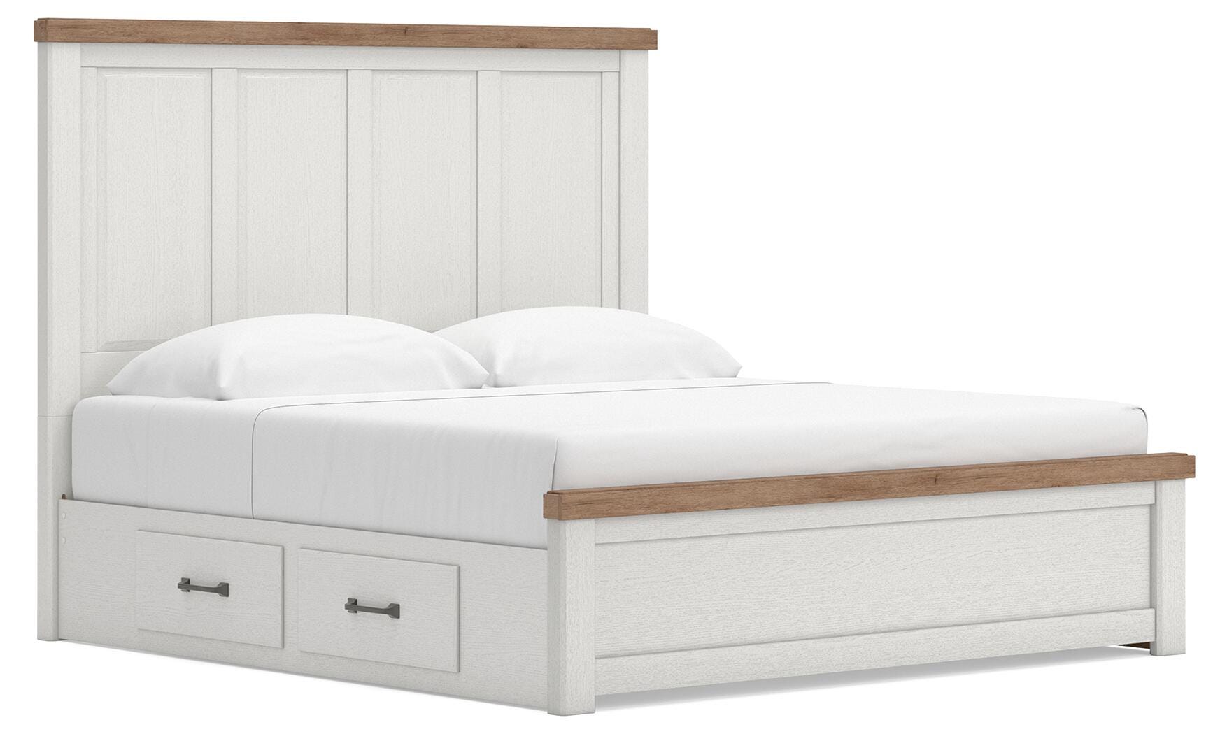 Savonport Panel Bed with Storage, Dresser and Chest