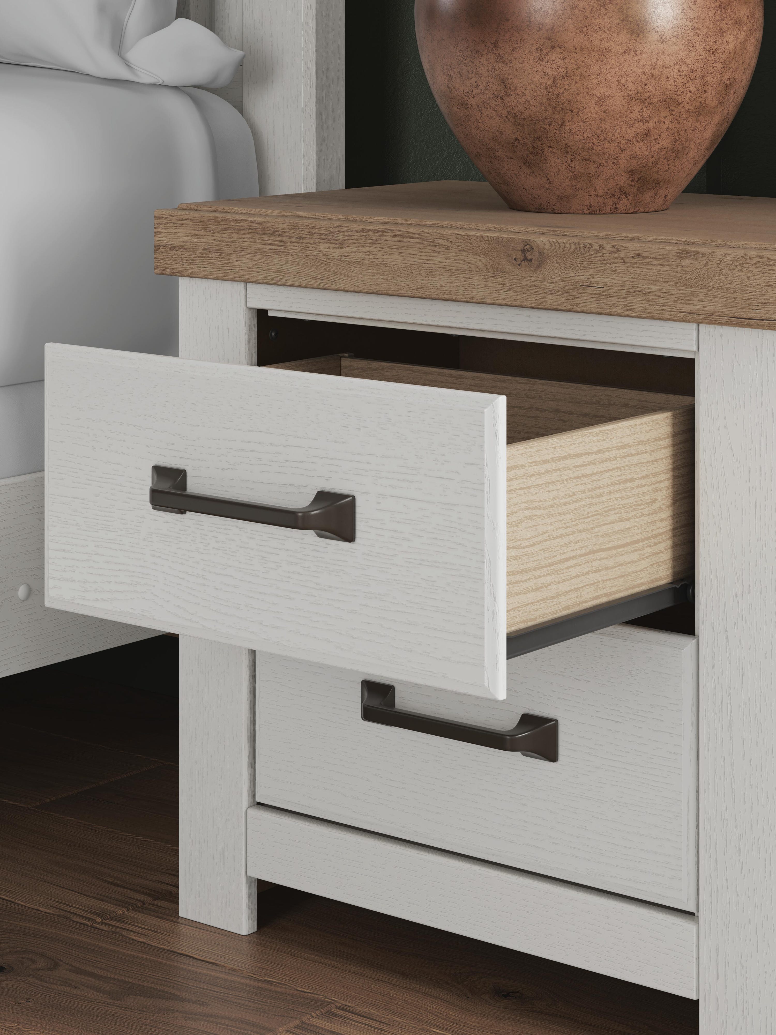 Savonport Panel Storage Bed, Chest and Nightstand