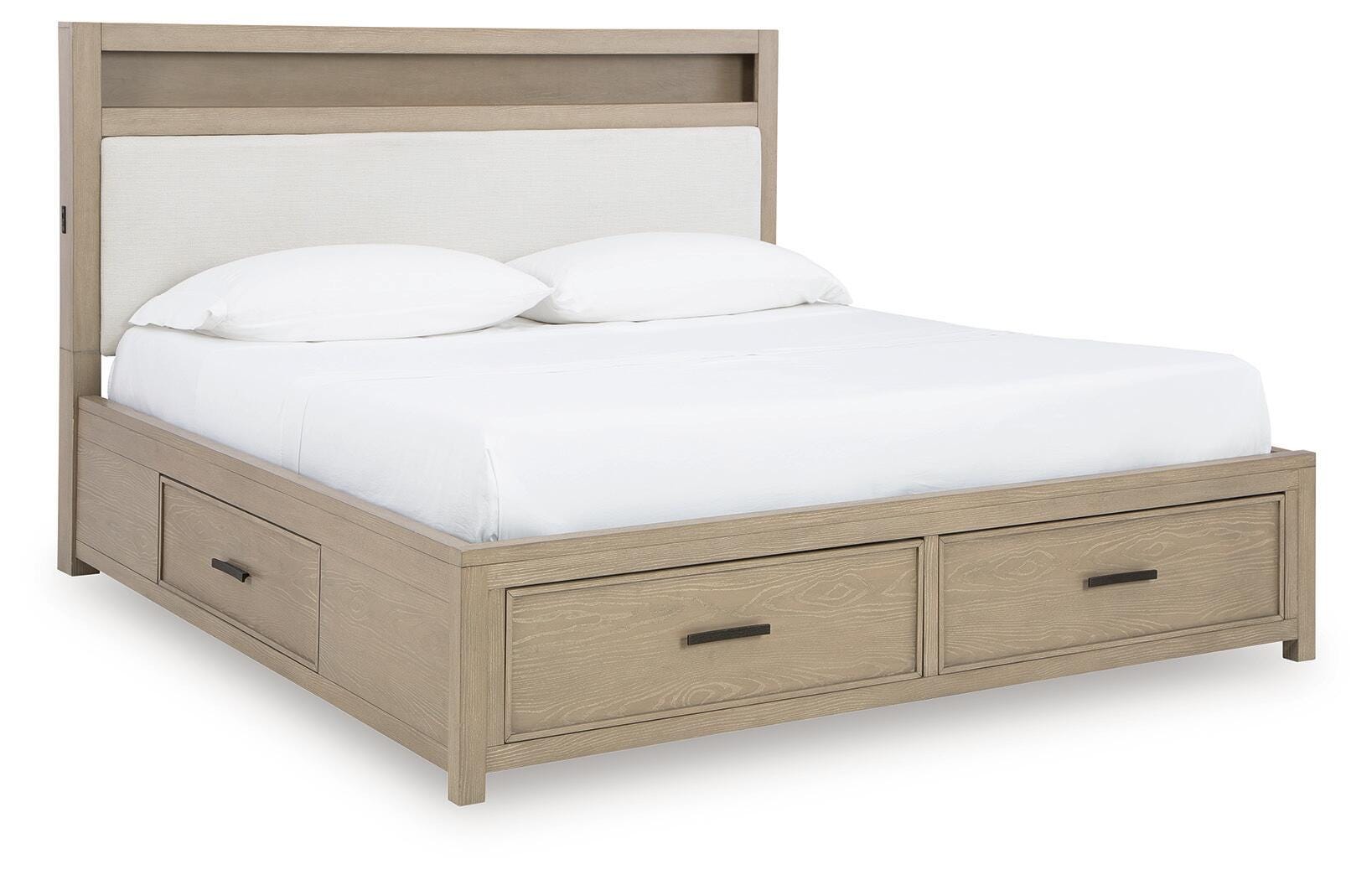 Calmoro Bookcase Bed, Dresser and Mirror