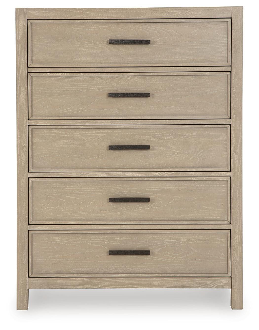 Calmoro Bookcase Bed with Mirrored Dresser, Chest and 2 Nightstands