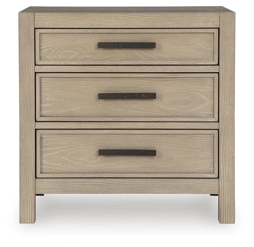 Calmoro Bookcase Bed with Mirrored Dresser, Chest and 2 Nightstands