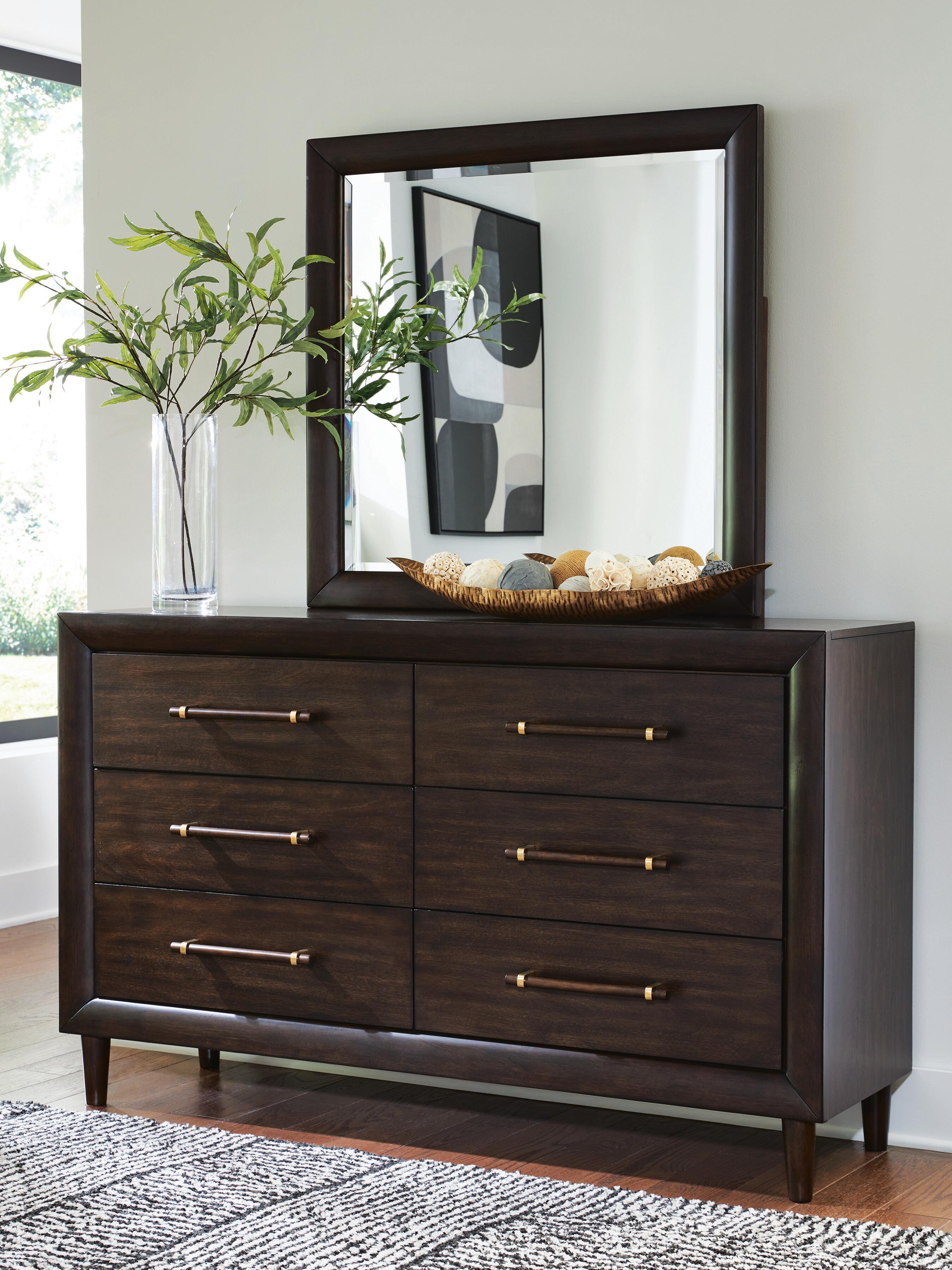 Dantenton Panel Bed, Dresser and Mirror