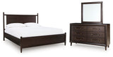 Dantenton Panel Bed, Dresser and Mirror