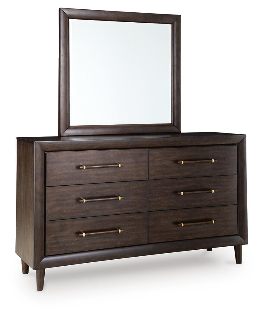 Dantenton Panel Bed, Dresser and Mirror
