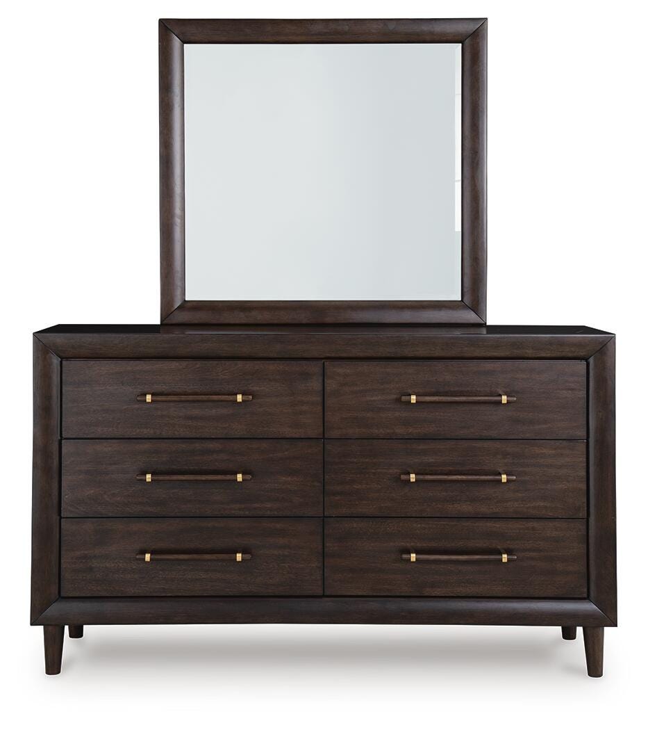 Dantenton Panel Bed, Dresser and Mirror